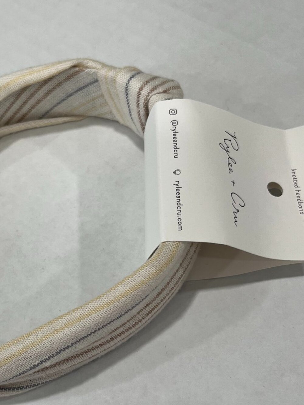 Girl - NWT - Rylee + Cru Knotted Headband in Summer Stripe